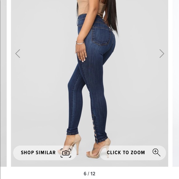 FashionNova: How Do You Like Me Now Jeans NWOT - Picture 5 of 11